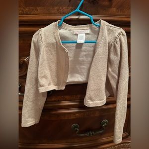 Girls gold sweater